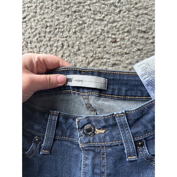 Levi's Women's Legging Size 7 28x32 Dark Wash Skinny Jeans - Picture 4 of 6